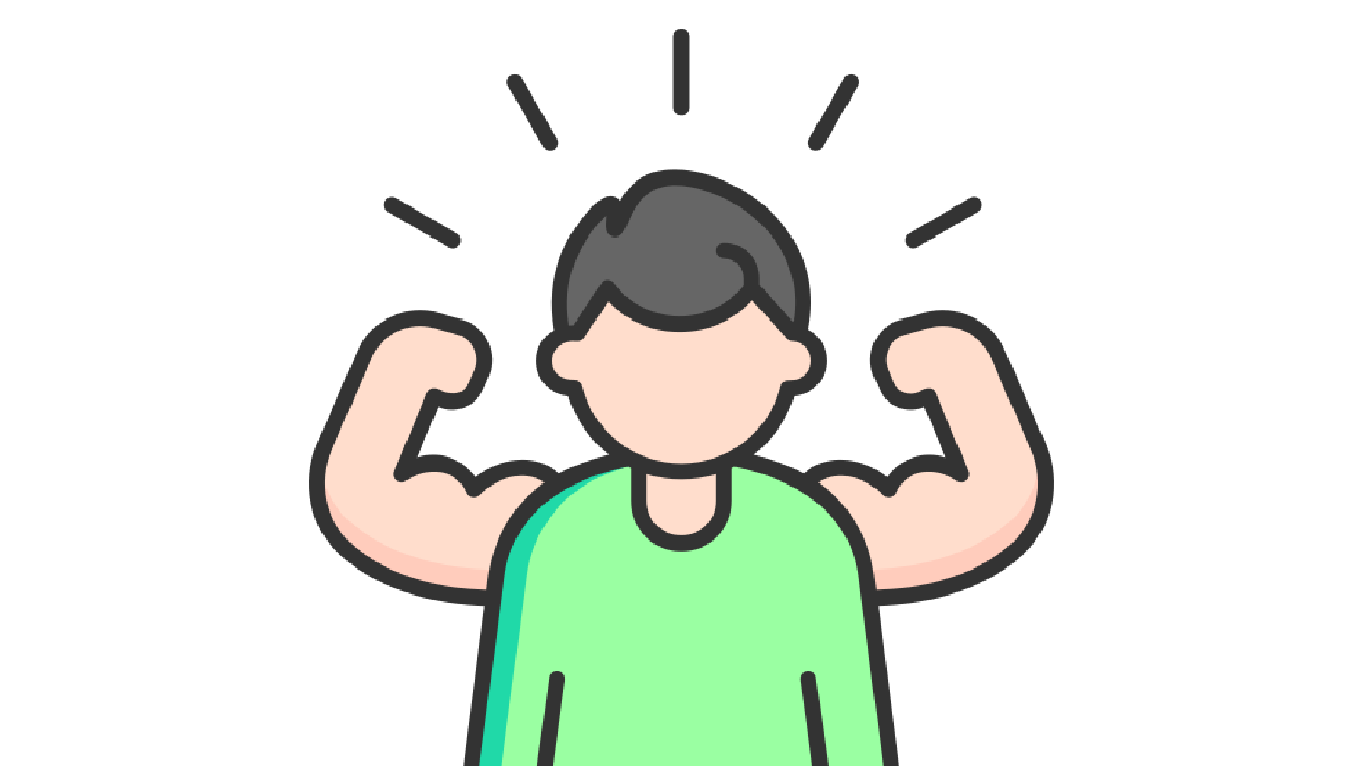 Man with interview confidence